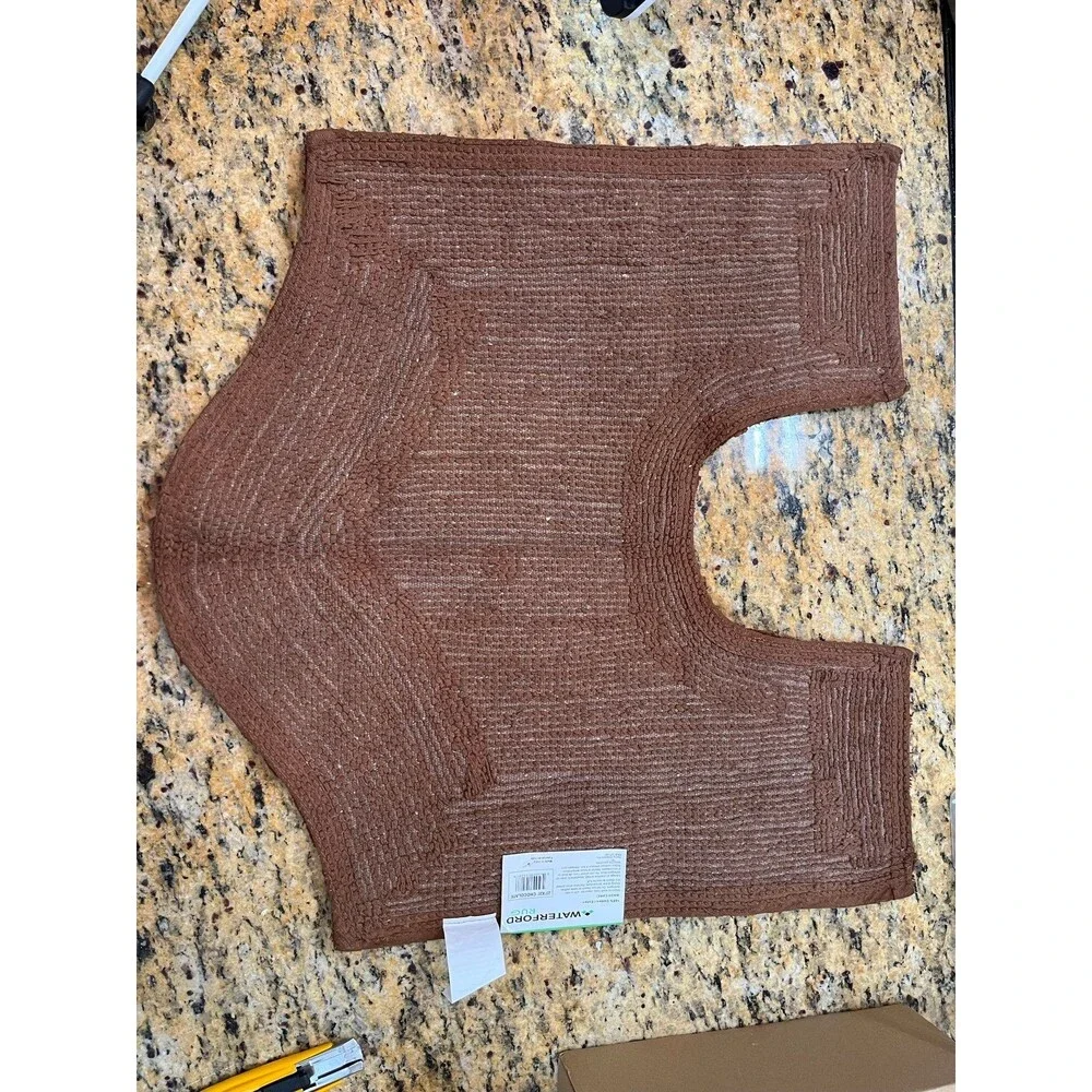 Home Weavers Waterford Contour Bath/Toilet Rug Chocolate, 20